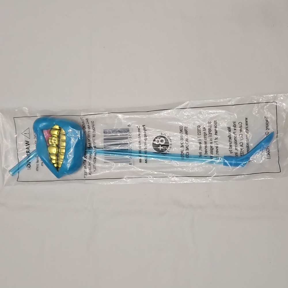 Blue Slurpee Spoon straw